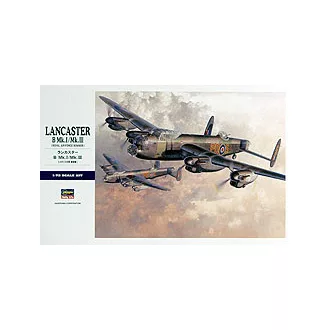 Hasegawa Lancaster B.Mk.I/Mk.III - katonai repülő makett