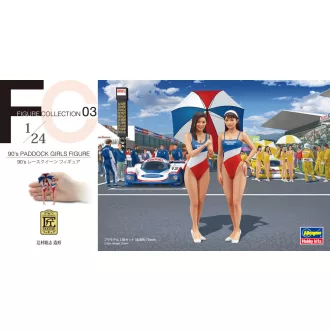 Hasegawa 90’s PADDOCK GIRLS (2 kits in the box) - figura