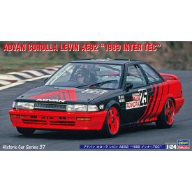   Hasegawa ADVAN Corolla Levin AE92 "1989 Inter TEC" makett