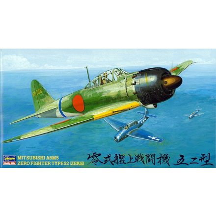 Hasegawa MITSUBISHI A6M5 ZERO FIGHTER TYPE 52 (ZEKE) makett