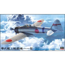Hasegawa MITSUBISHI A6m2a Zero Type 11 Zeke makett