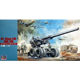 Hasegawa M2 155mm Gun Long Tom makett