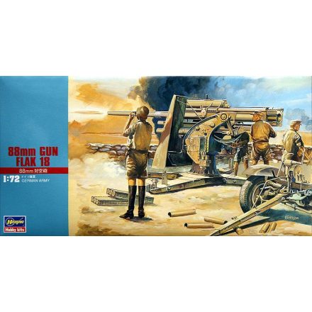 Hasegawa 88mm Gun Flak 18 makett
