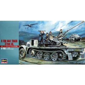  Hasegawa Sd.Kfz.7/2 8 ton half track with 37mm anti aircraft gun makett