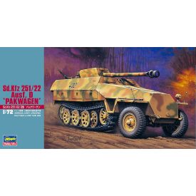 Hasegawa German Sd.Kfz.251/22 Ausf.D Pakwagen makett