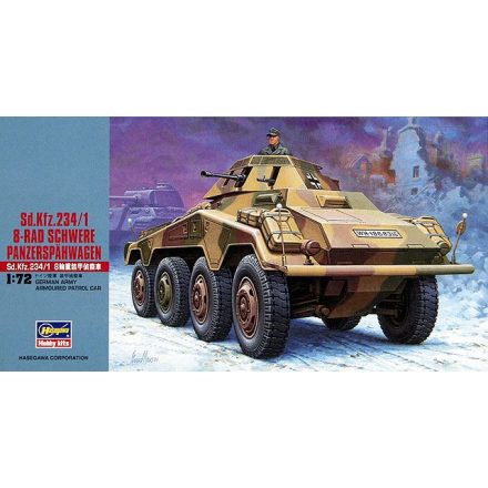 Hasegawa German Sd.Kfz.234/1 8-Rad Schwere Panzerspahwagen makett