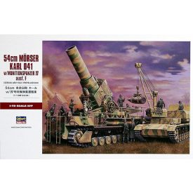   Hasegawa 54cm Morser Karl 041 wth Munitionspanzer IV Aus F makett