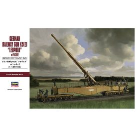 Hasegawa German Railway Gun K5(E) Leopold with Figure makett