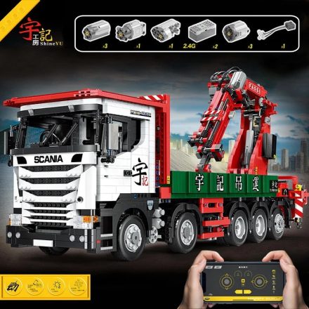 Happy Build Pneumatic Scania Truck építőjáték