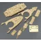 Hasegawa QG48 IJN Battleship Mikasa Wooden Deck - makett feljavító készlet