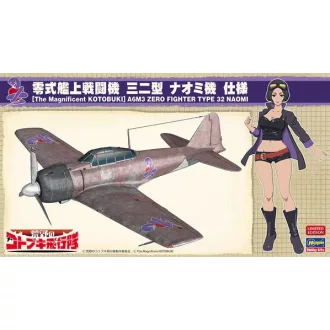   Hasegawa 52207 The Magnificent Kotobuki Mitsubishi A6M3 Zero Fighter Type 32 'Naomi' - katonai repülő makett