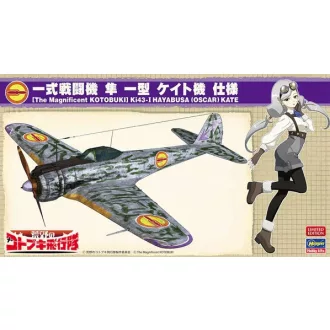   Hasegawa 52216 The Magnificent Kotobuki Nakajima Ki43-I Hayabusa (Oscar) Kate - katonai repülő makett