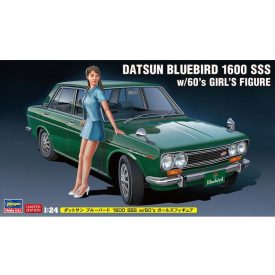   Hasegawa Datsun Bluebird 1600 SSS w/60's Girl's Figure makett
