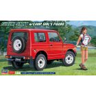 Hasegawa Suzuki Jimny w/Camp Girl's Figure makett