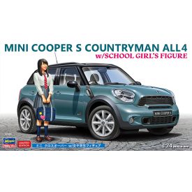   Hasegawa Mini Cooper S Countryman All4 With School Girl's Figure makett