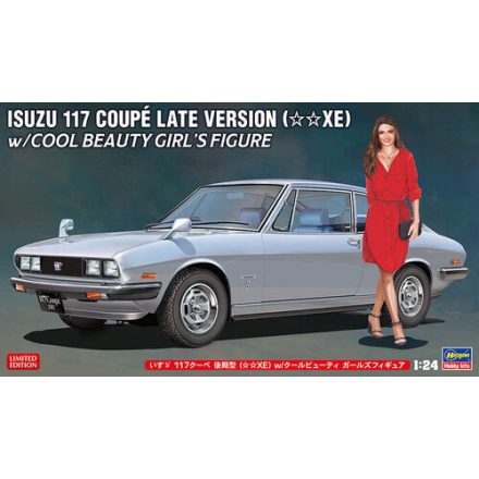 Hasegawa Isuzu 117 Coupe Late Version (XE) With Cool Beauty Girl's Figure makett