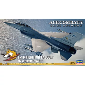   Hasegawa Ace Combat 7 Skies Unknown F-16 Fighting Falcon (C Version) 'Mage' - katonai repülő makett