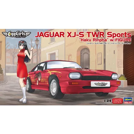 Hasegawa Jaguar XJ-S TWR Sports "Haku Rinpha" with Figure makett