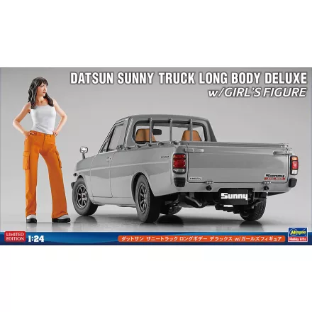 Hasegawa Datsun Sunny Truck Long Body Deluxe With Girl's Figure makett