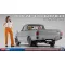 Hasegawa Datsun Sunny Truck Long Body Deluxe With Girl's Figure - autó makett