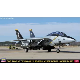   Hasegawa 52199 F-14B Tomcat ‘VF-103 Jolly Rogers’ w/ High Detail Nozzle Parts - katonai repülő makett