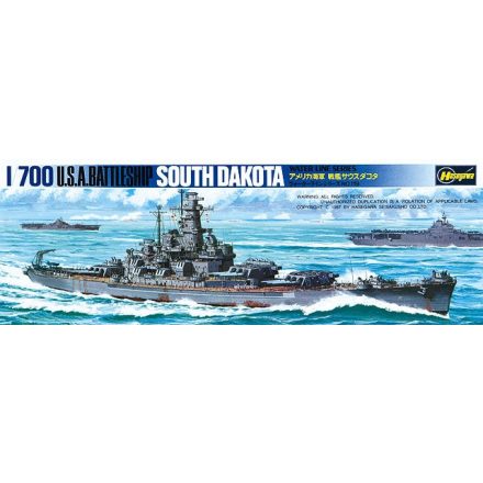 Hasegawa USS South Dakota makett