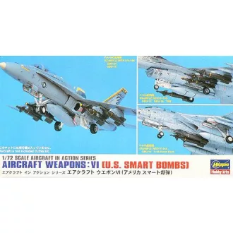   Hasegawa Aircraft Weapons VI U.S. Smart Bombs - makett feljavító készlet