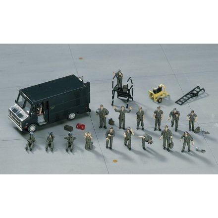 Hasegawa U.S. PILOT / GROUND CREW SET