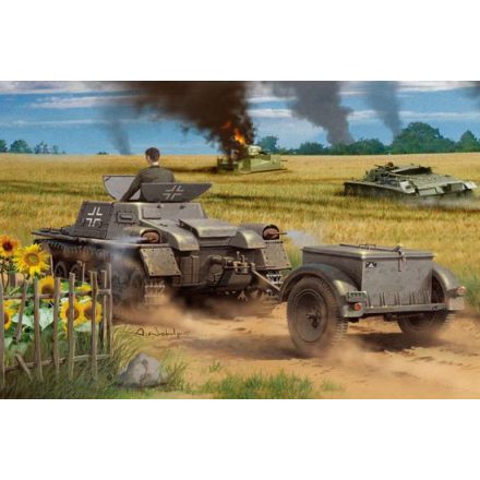 Hobby Boss Munitionsschlepper auf Panzerkampfwagen I Ausf A with Ammo Trailer makett