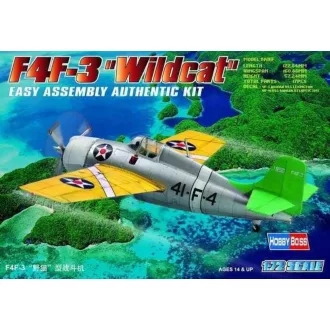   Hobby Boss F4F-3 ''Wildcat'' repülő makett