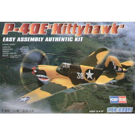 Hobby Boss P-40E ''Kitty hawk'' makett