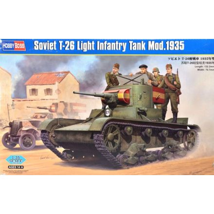Hobby Boss Soviet T-26 Light Infantry Tank Mod.1935 makett
