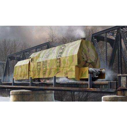 Hobby Boss German Panzerlok BR57 Armoured Locomotiv makett