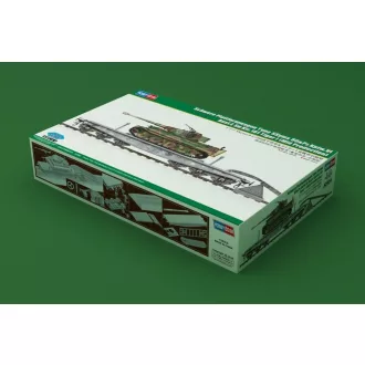   Hobby Boss Schwere Plattformwagen Type SSyms 80&Pz.Kpfw.VI Ausf.E Sd.Kfz181 TigerI(Mid Prod vasúti makett