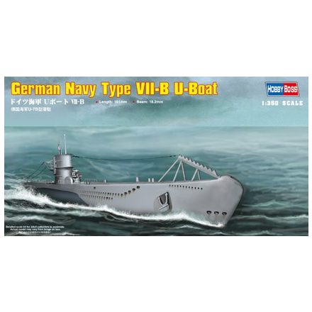 HobbyBoss German Navy Type VII-BU-Boat makett