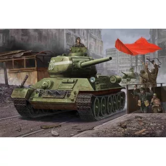   Hobby Boss RussianT-34/85(1944 angle-jointed turret) tank harcjármű makett