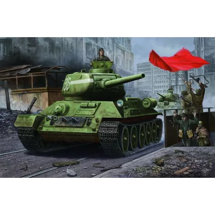 Hobby Boss RussianT-34/85(1944 angle-jointed turret) tank makett