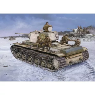  Hobby Boss KV-1 1942 Heavy Cast Turret Tank harcjármű makett