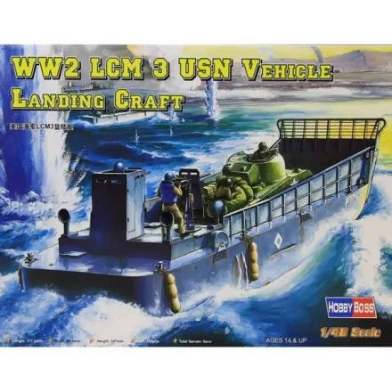 Hobby Boss U.S. LCM-3 USN Vehicle Landing Craft makett