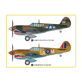 Hobby Boss P-40E Kitty Hawk Fighter repülő makett