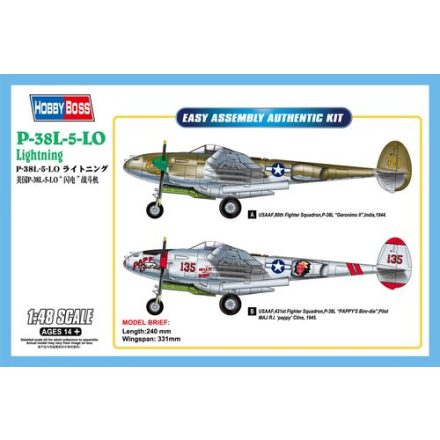 Hobby Boss P-38L-5-LO Lightning makett