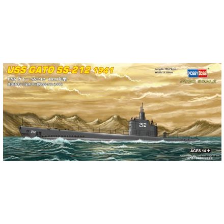HobbyBoss USS Gato SS-212 1941 makett