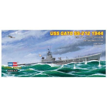 HobbyBoss USS Gato SS-212 1944 makett