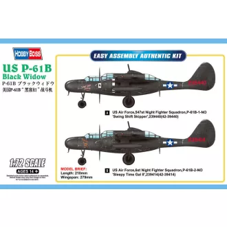 Hobby Boss US P-61B Black Widow repülő makett
