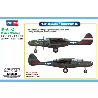 Hobby Boss US P-61C Black Widow repülő makett