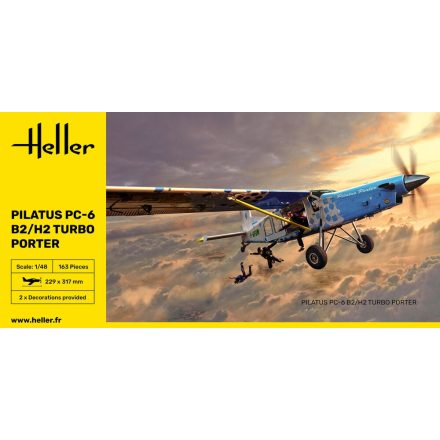 Heller PILATUS PC-6 B2/H2 Turbo Porter makett