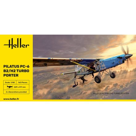 Heller PILATUS PC-6 B2/H2 Turbo Porter makett