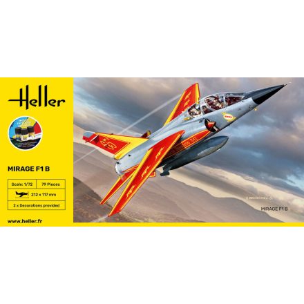 Heller STARTER KIT Mirage F1 makett