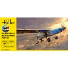 Heller STARTER KIT PILATUS PC-6 B2/H2 Turbo Porter makett