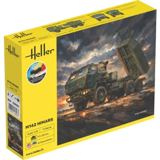   Heller STARTER KIT M142 HIMARS (High Mobility Artillery Rocket System) harcjármű makett